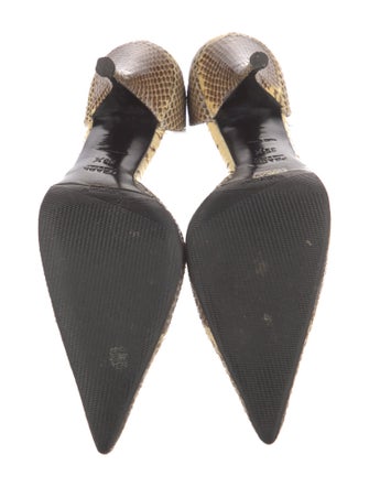 Prada Snakeskin D'Orsay Pumps