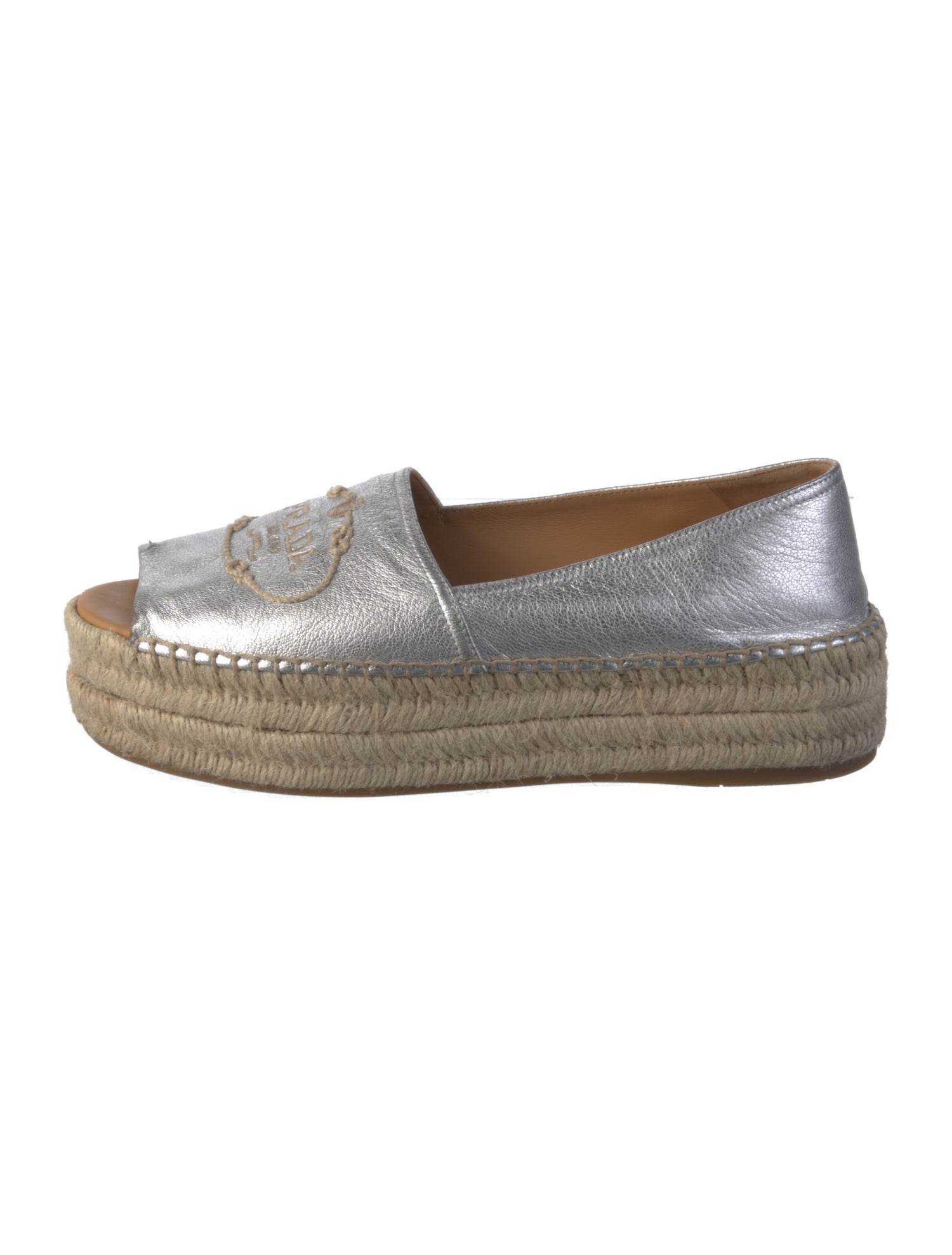 Prada Leather Espadrilles