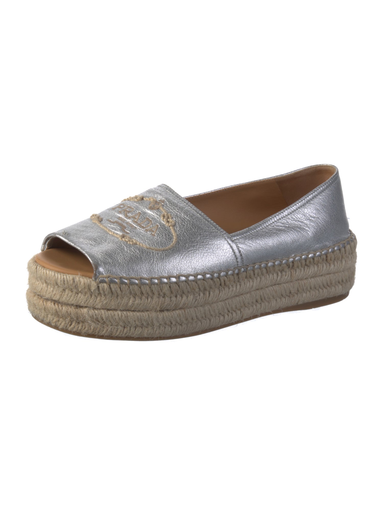 Prada Leather Espadrilles