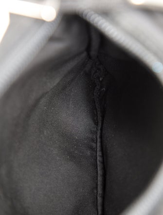 Prada Enameled Metal Triangle Top Handle Bag