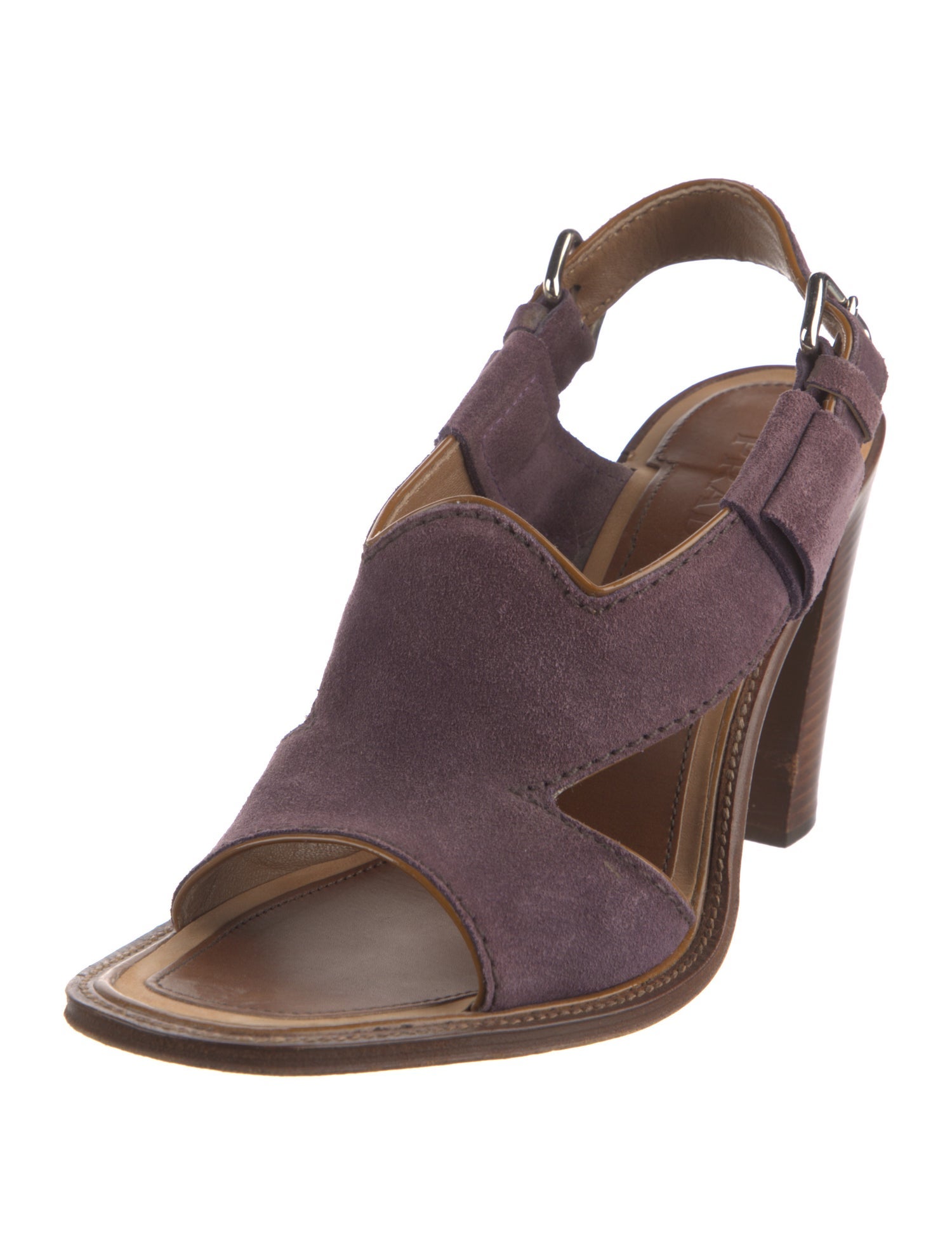 Prada Suede Slingback Sandals