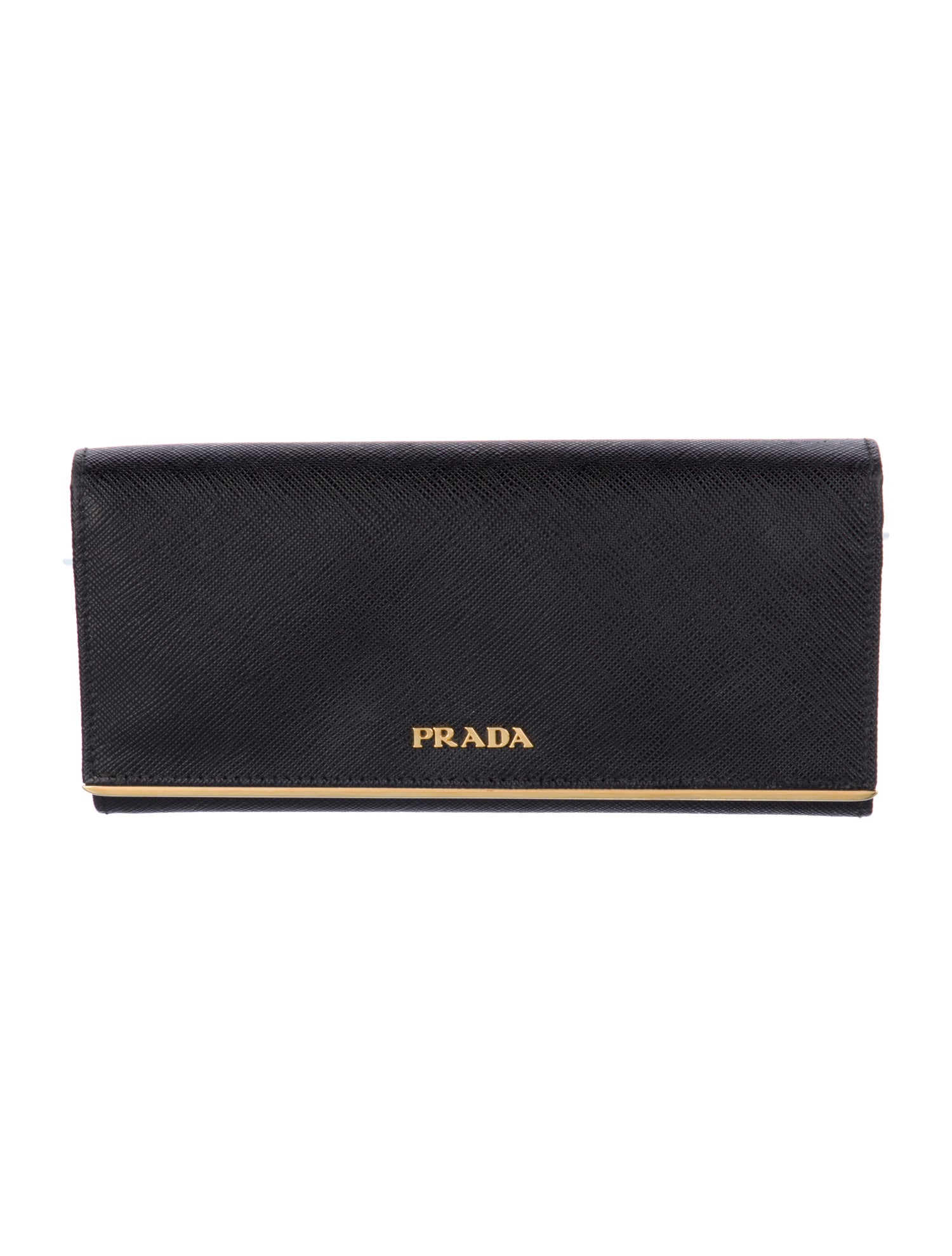 Prada Saffiano Metal Leather Continental Wallet