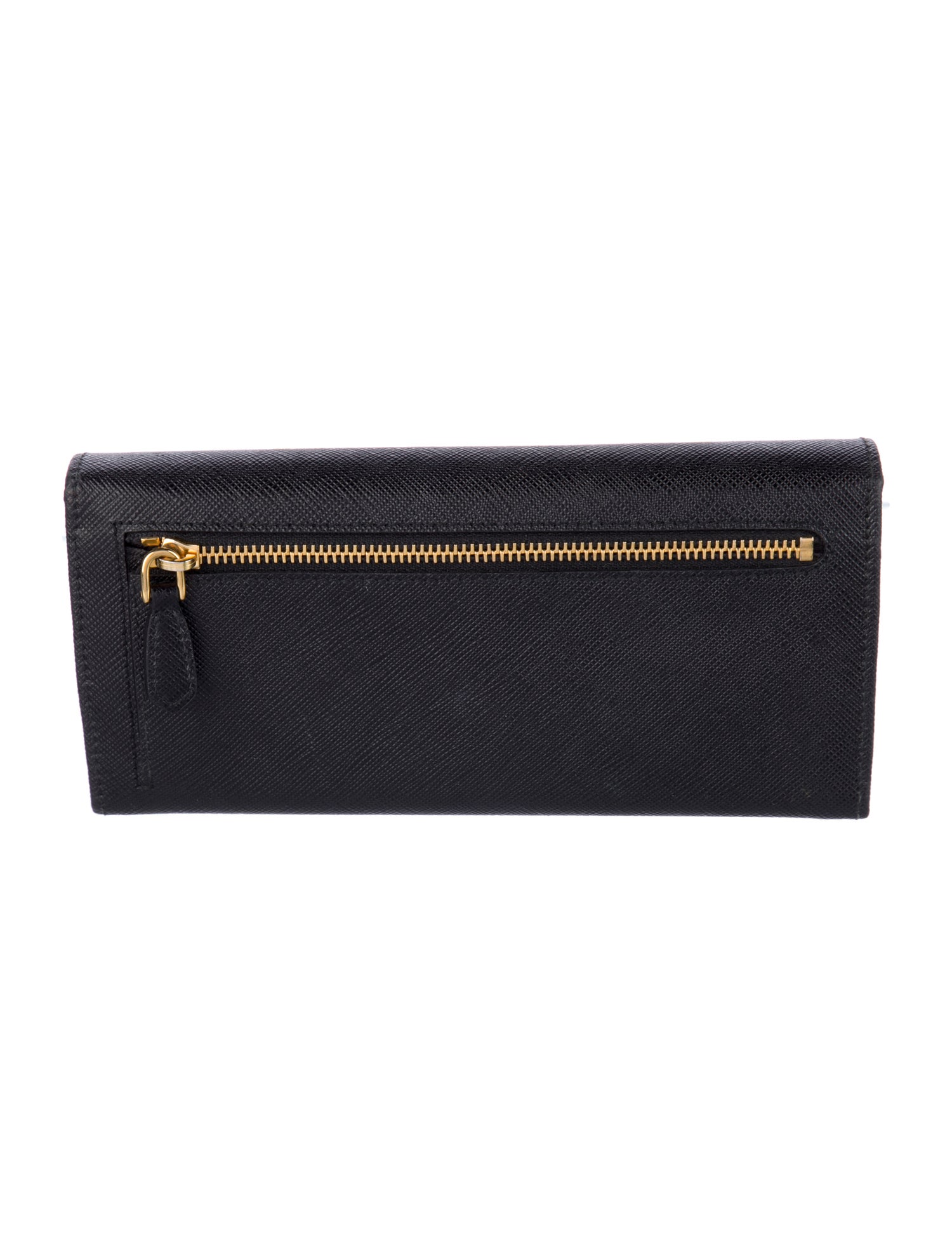 Prada Saffiano Metal Leather Continental Wallet