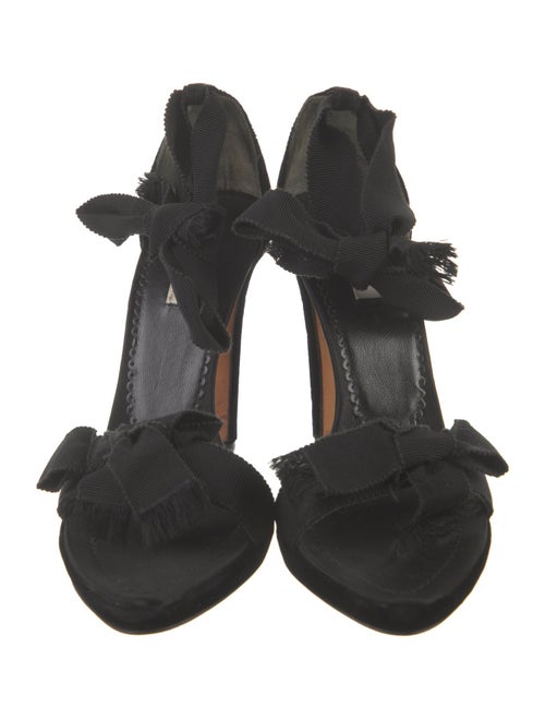 Prada Suede Bow Accents Sandals