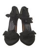 Prada Suede Bow Accents Sandals