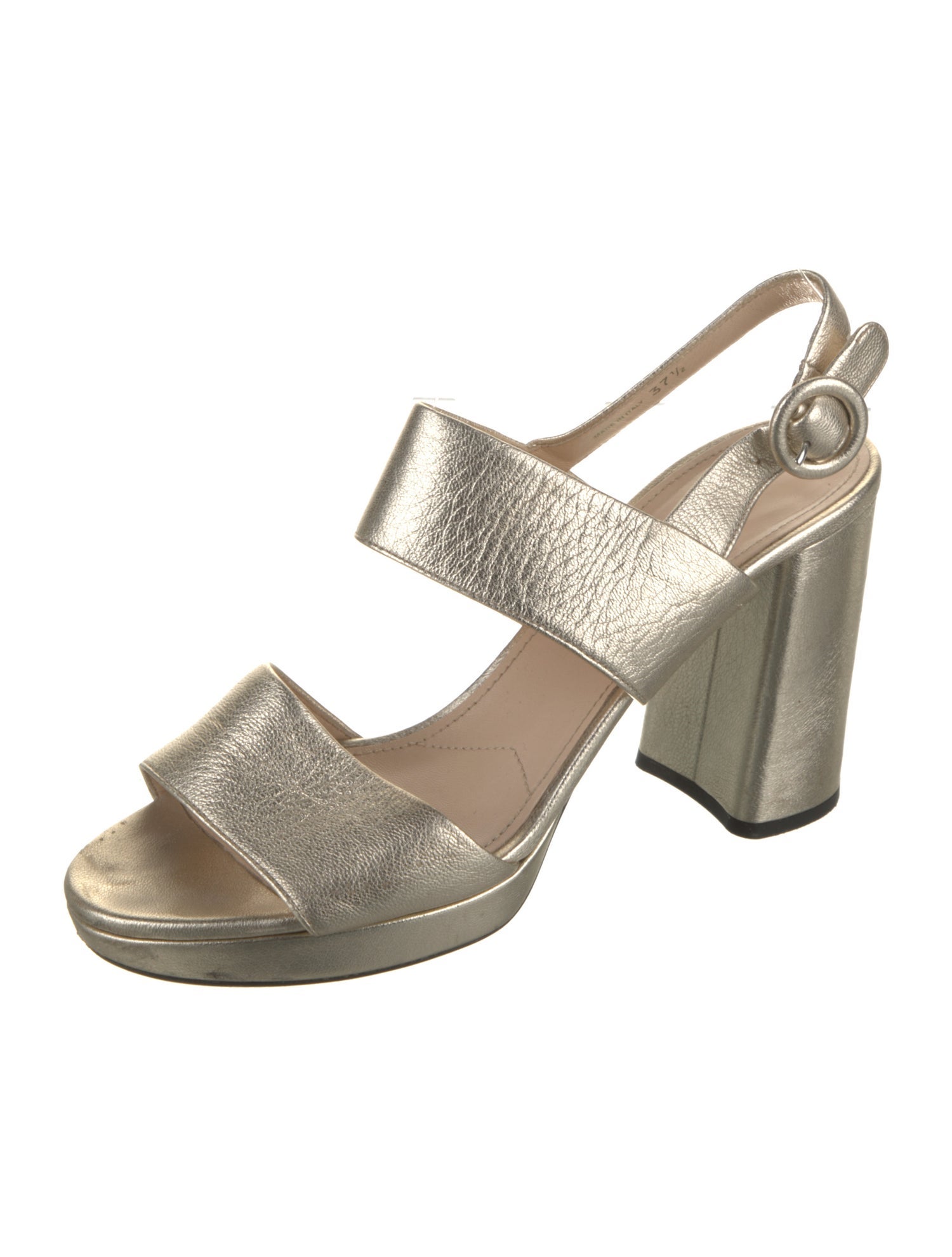 Prada Leather Slingback Sandals