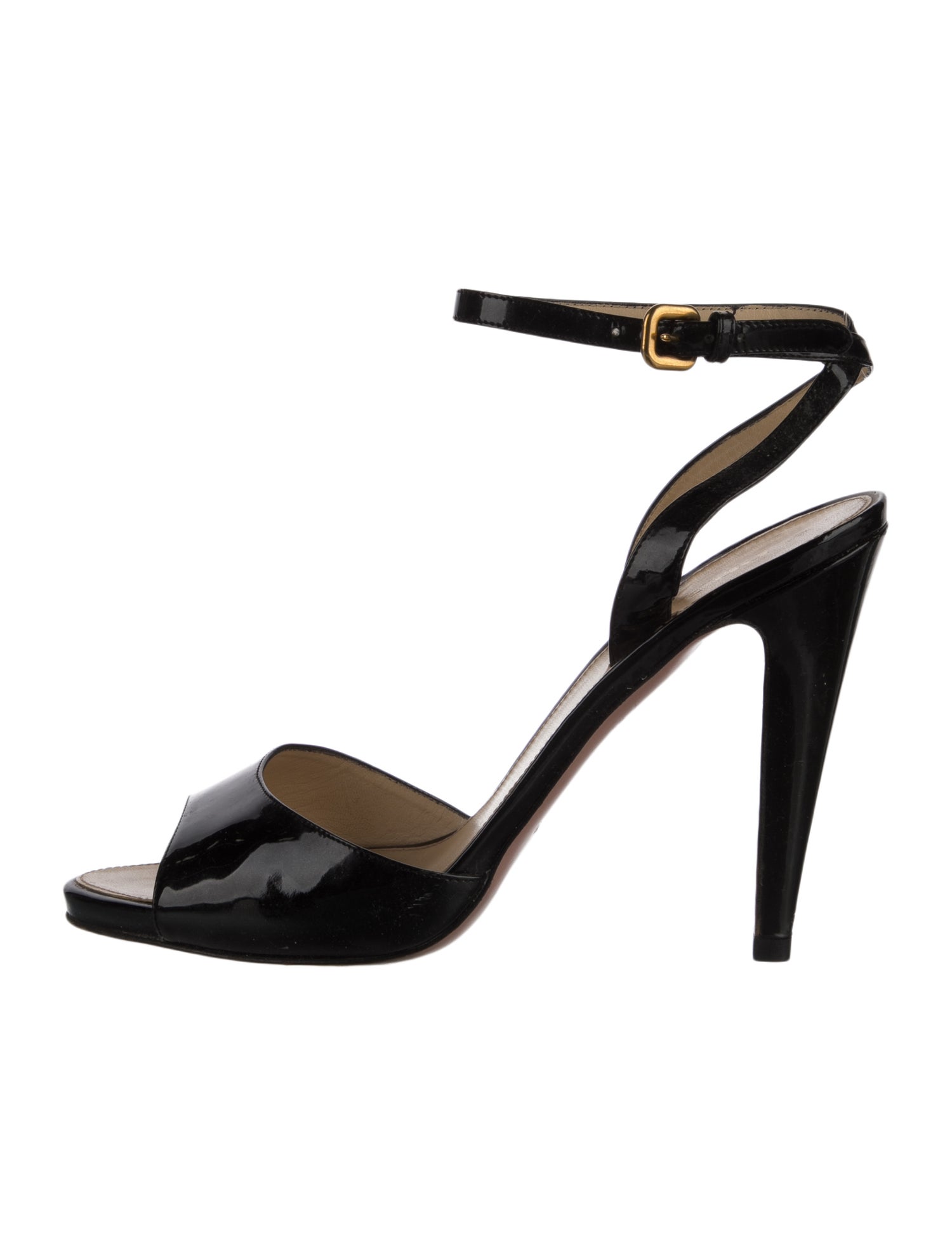 Prada Patent Leather Sandals