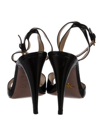 Prada Patent Leather Sandals