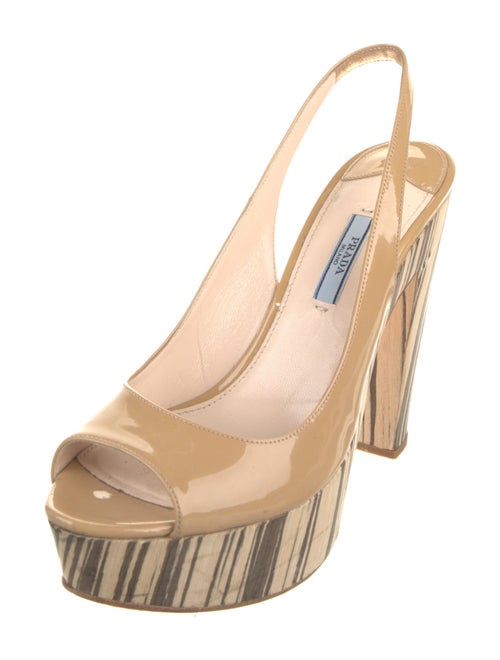 Prada Patent Leather Slingback Pumps