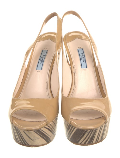 Prada Patent Leather Slingback Pumps