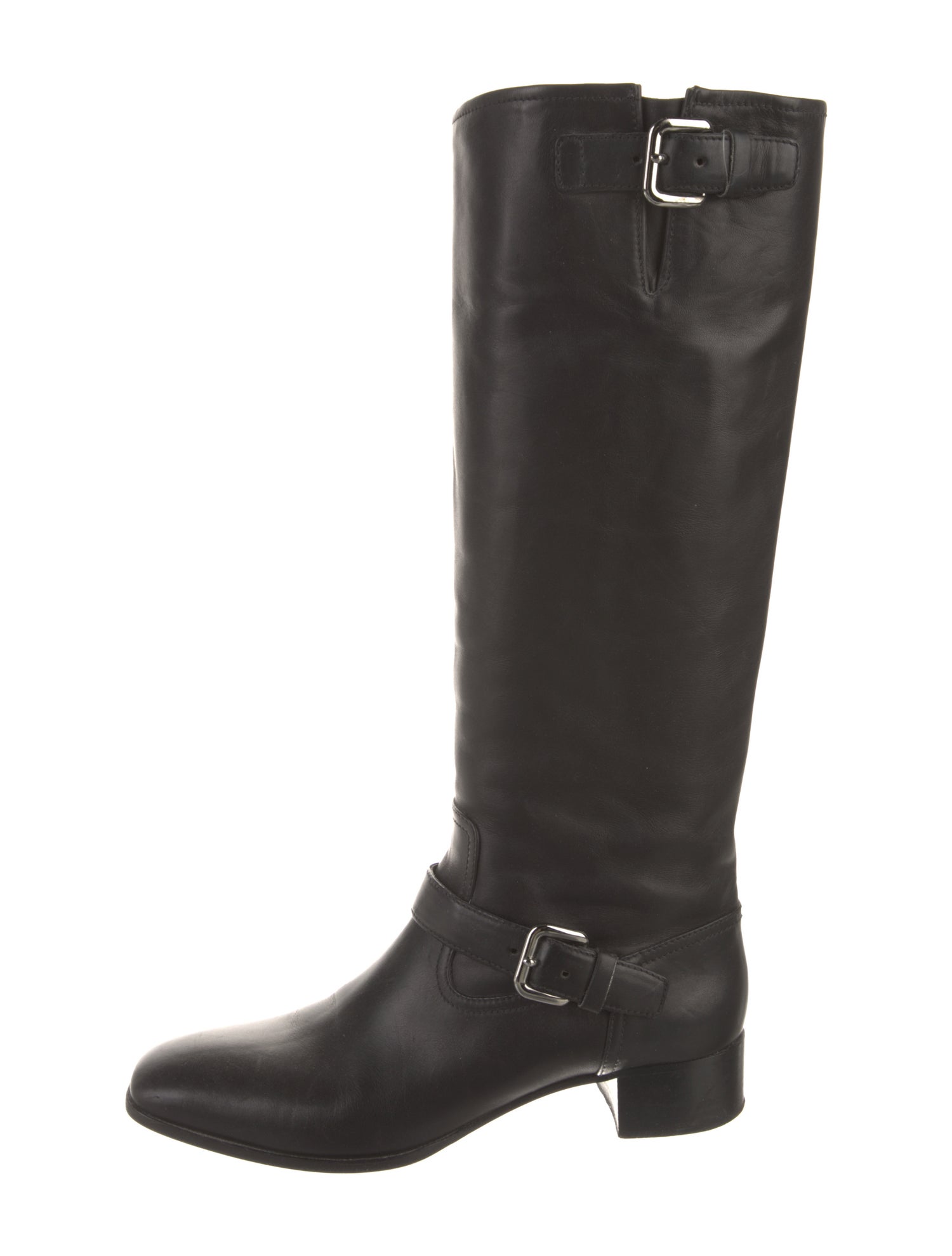 Prada Leather Riding Boots