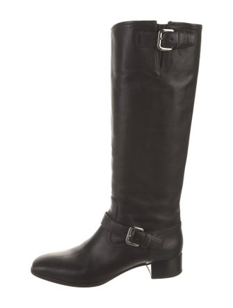 Prada Leather Riding Boots