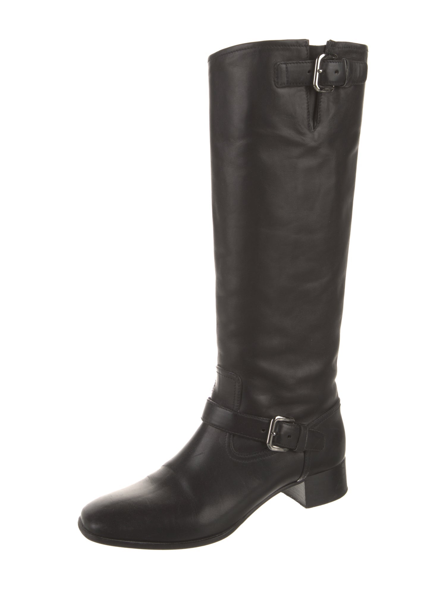 Prada Leather Riding Boots