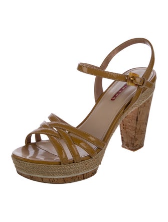 Prada Sport Patent Leather Espadrilles