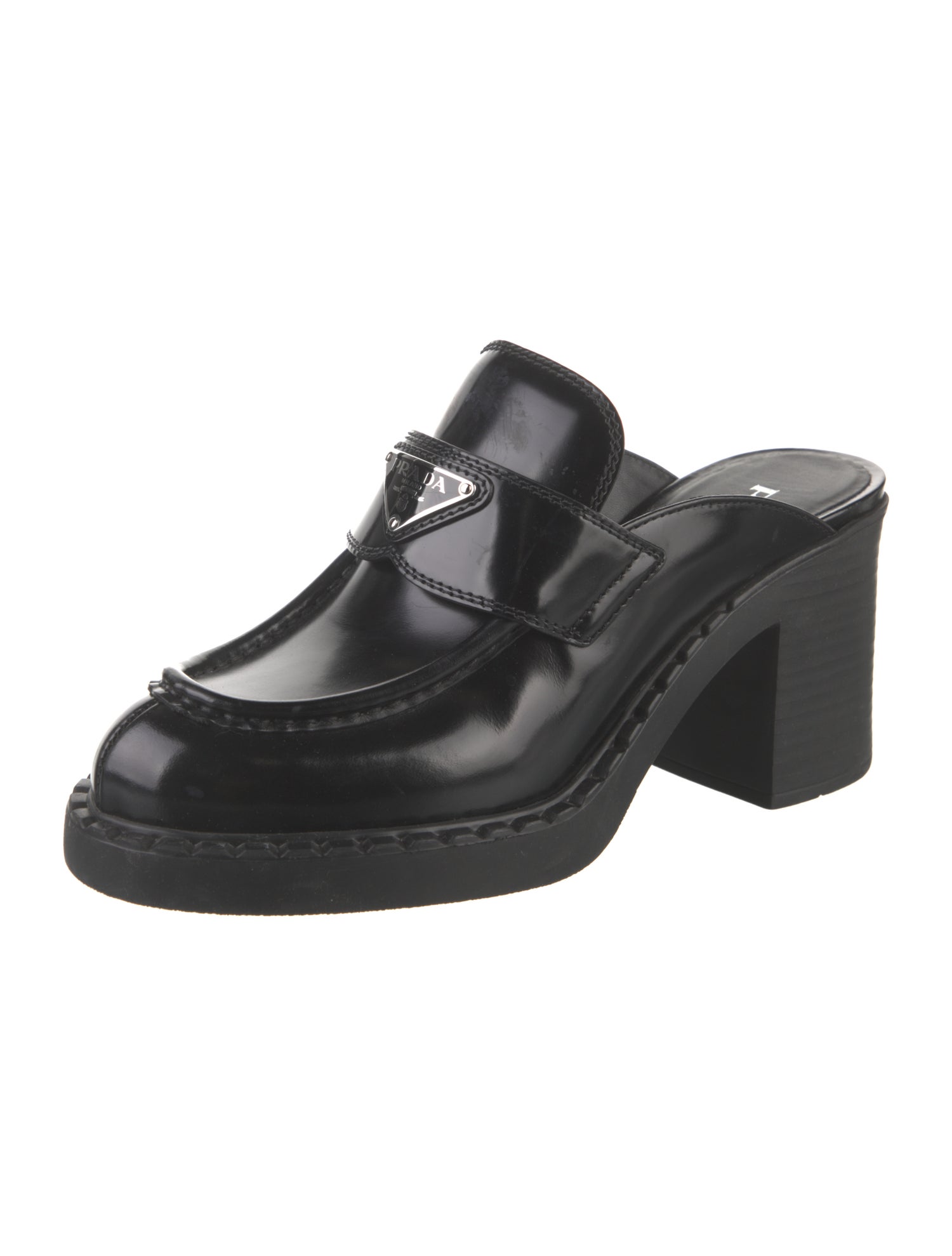 Prada Patent Leather Mules