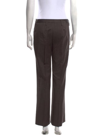 Prada Virgin Wool Straight Leg Pants
