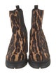 Prada Ponyhair Animal Print Chelsea Boots