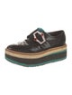 Prada Patent Leather Crystal Embellishments Oxfords