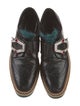 Prada Patent Leather Crystal Embellishments Oxfords