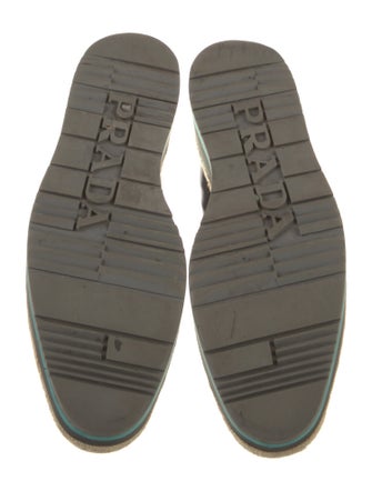 Prada Patent Leather Crystal Embellishments Oxfords