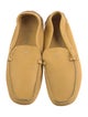 Prada Leather Whipstitch Trim Loafers
