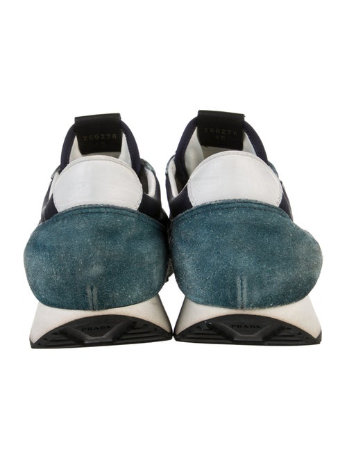 Prada Suede Printed Athletic Sneakers