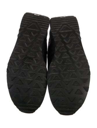 Prada Suede Printed Athletic Sneakers