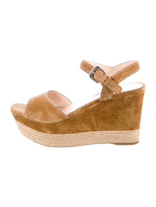 Prada Sport Suede Braided Accents Espadrilles