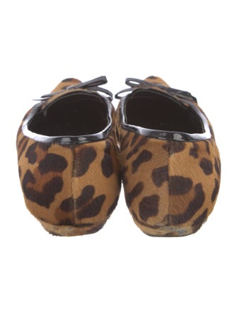 Prada Ponyhair Animal Print Loafers
