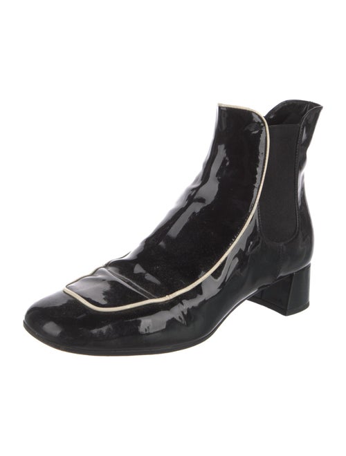 Prada Patent Leather Chelsea Boots