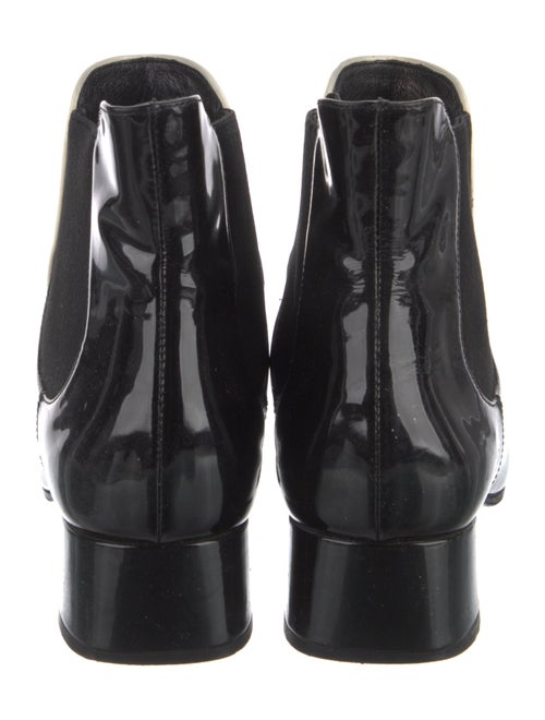 Prada Patent Leather Chelsea Boots