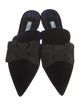 Prada Velvet Bow Accents Mules