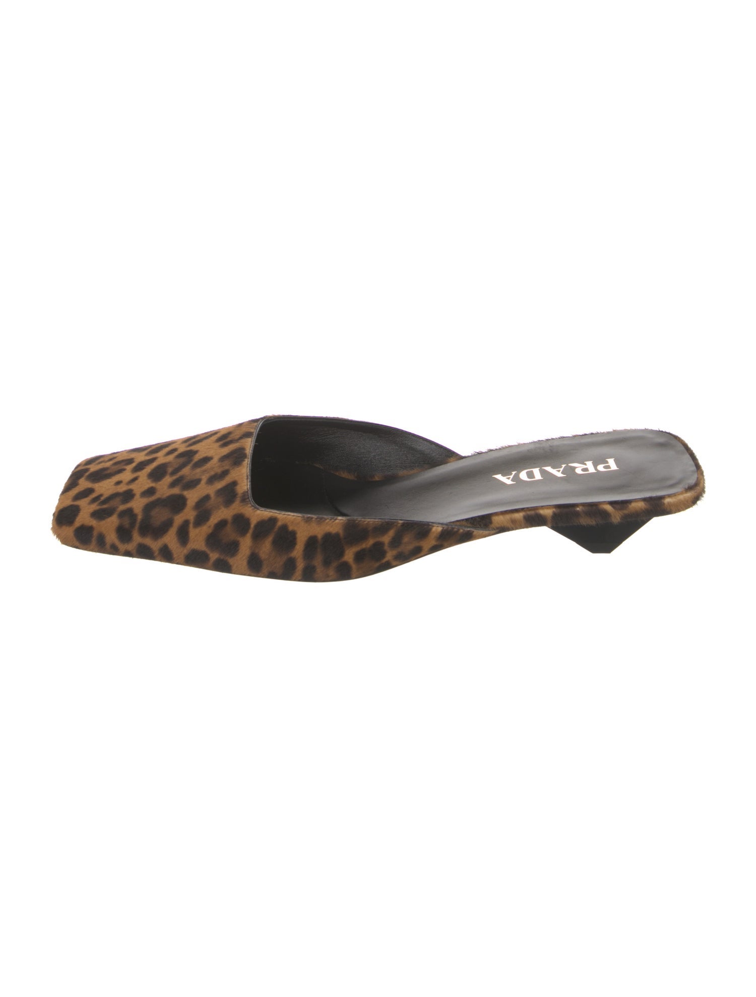 Prada Ponyhair Animal Print Mules