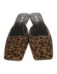 Prada Ponyhair Animal Print Mules
