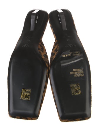 Prada Ponyhair Animal Print Mules