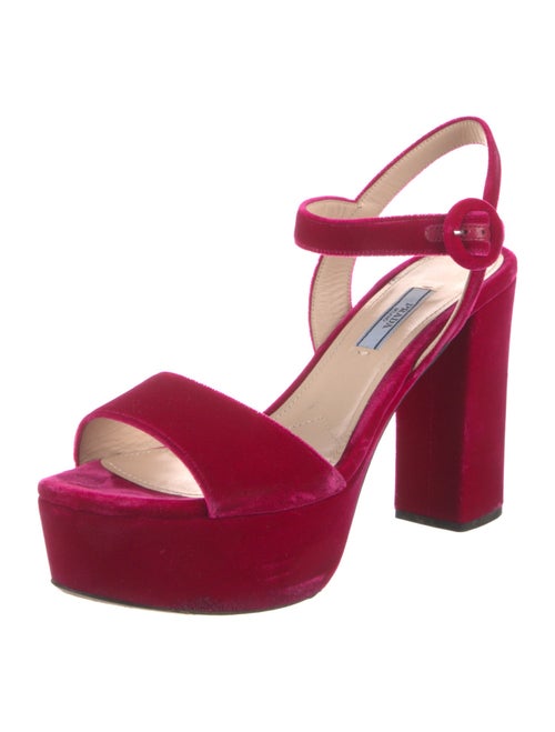 Prada Velvet Sandals