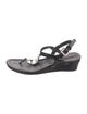 Prada Patent Leather T-Strap Sandals