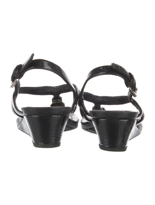 Prada Patent Leather T-Strap Sandals