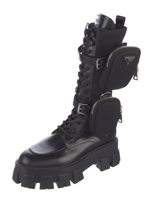 Prada Leather Combat Boots