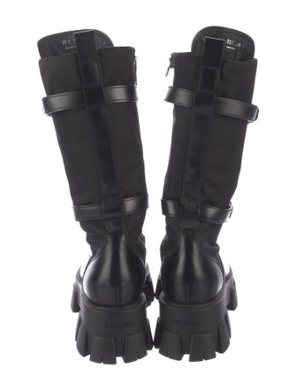 Prada Leather Combat Boots