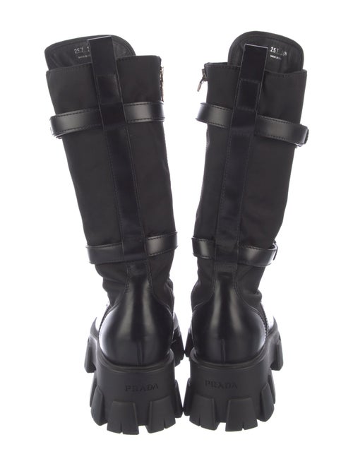 Prada Leather Combat Boots
