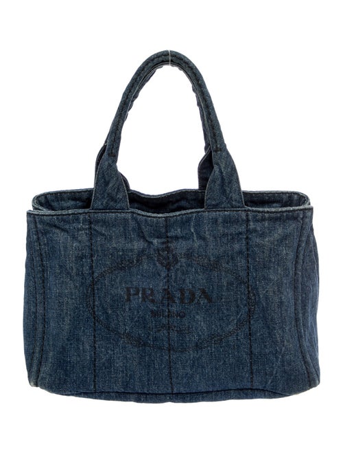 Prada Enameled Metal Triangle Top Handle Bag