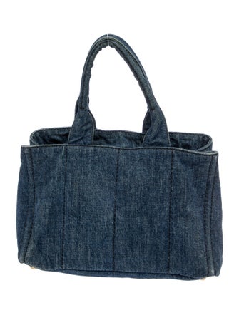 Prada Enameled Metal Triangle Top Handle Bag