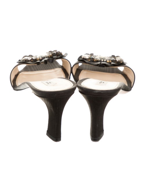 Prada Crystal Embellishments Slides