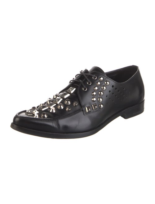 Prada Leather Lasercut Accents Oxfords