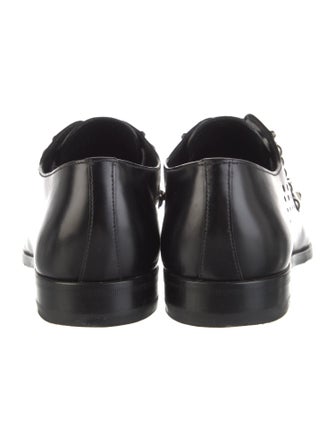 Prada Leather Lasercut Accents Oxfords