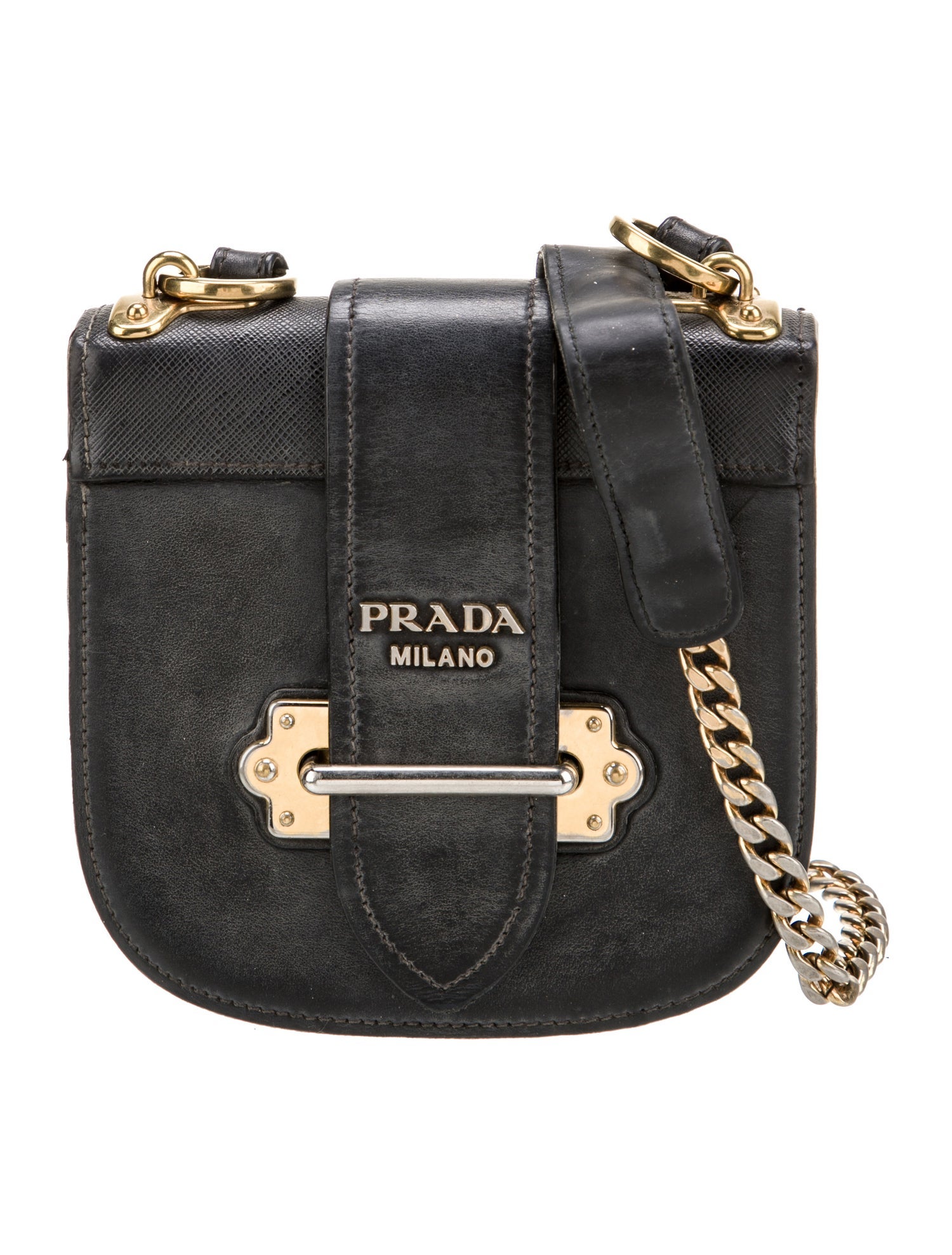 Prada City Calf Leather Cahier