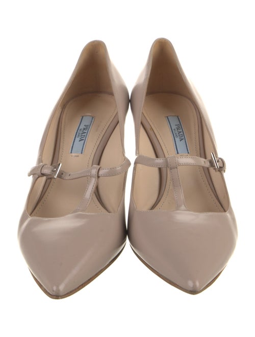 Prada Leather T-Strap Pumps