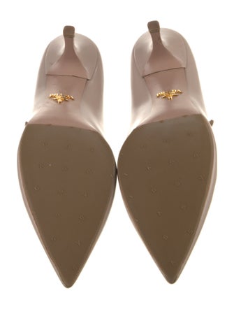 Prada Leather T-Strap Pumps