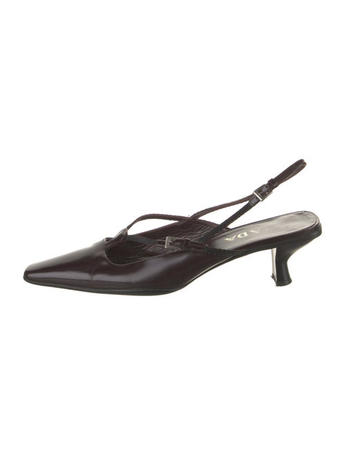 Prada Leather Slingback Pumps